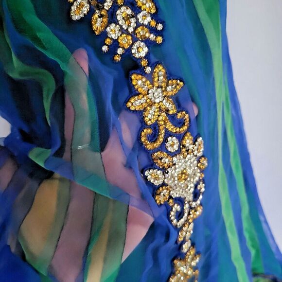 Gorgeous Salwar Kameez Fairy Dress Rhinestone Festival Dress size 36 - Picture 1 of 4